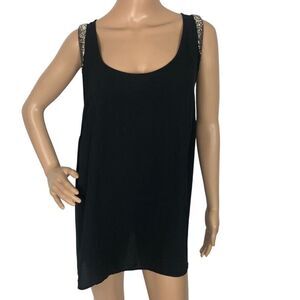 Lane Bryant Size 20 Beaded Sleeveless Tunic Tank Top Shirt Boho‎ Career Dressy
